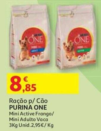 Auchan Ração p/Cão Purina One 3kg promoção