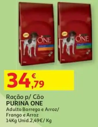 Auchan Ração p/Cão Purina One 14kg promoção