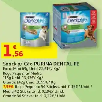 Auchan Snack p/Cão Purina Dentalife 69g promoção
