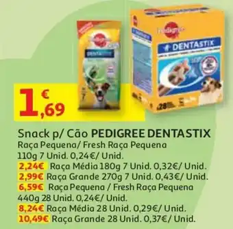 Auchan Snack p/Cão Pedigree Dentastix 110g promoção