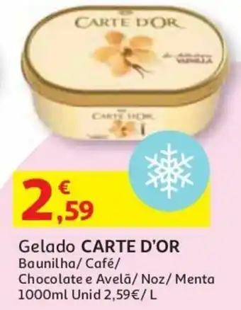 Auchan Gelado Carte D'Or 1000ml promoção