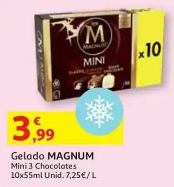 Auchan Gelado Magnum 10x55ml promoção