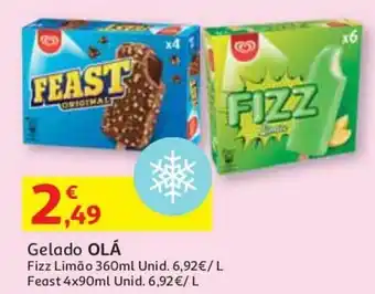 Auchan Gelado Olá 4x90ml promoção