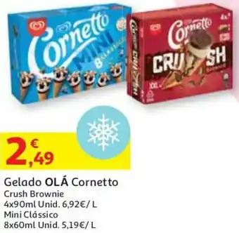 Gelado Olá Cornetto 4x90ml