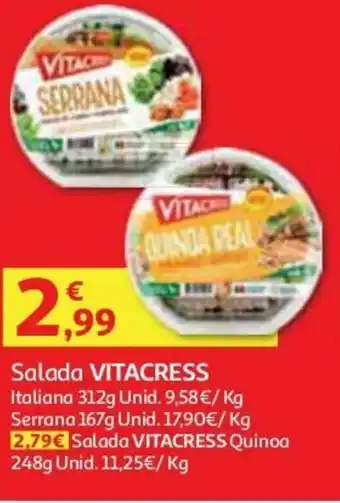 Auchan Salada Vitacress 312g promoção