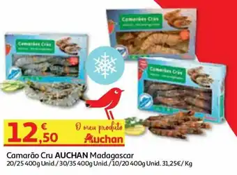 Auchan Camarão Cru Auchan Madagascar 20/25 400g promoção