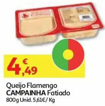 Auchan Queijo Flamengo Campainha Fatiado 800g promoção