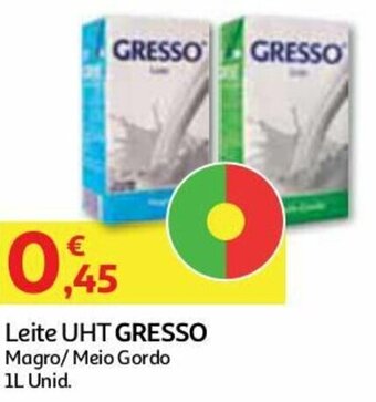 Leite UHT Gresso Magro/Meio Gordo 1L