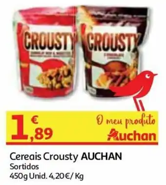 Auchan Cereais Crousty Auchan 450g promoção