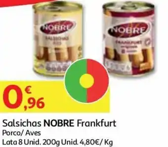 Auchan Salsichas Nobre Frankfurt 200g promoção