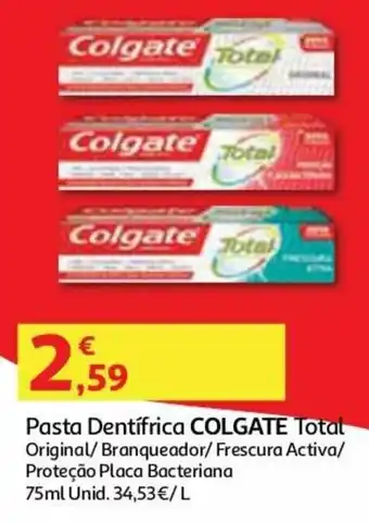 Auchan Pasta Dentífrica Colgate Total 75ml promoção