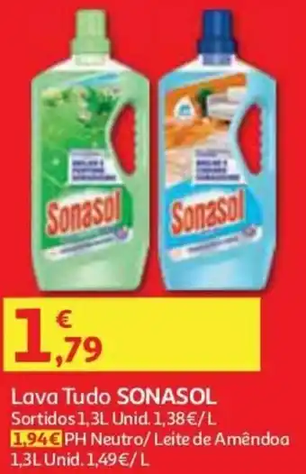 Auchan Lava Tudo Sonasol 1,3L promoção