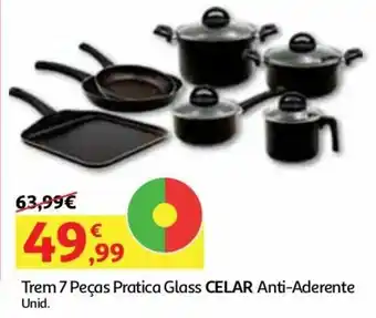 Auchan Trem 7 Peças Pratica Glass Celar Anti-Aderente promoção