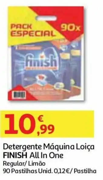 Detergente Máquina Loiça Finish All in One 90 Pastilhas