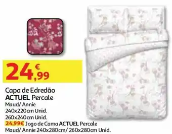 Auchan Capa de Edredão Actuel Percale promoção