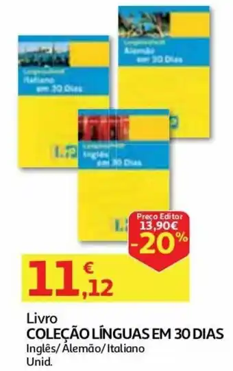 Auchan Livro Coleção Línguas em 30 Dias promoção