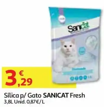 Auchan Sílica p/ Gato Sanicat Fresh 3,8L promoção