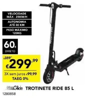 Radio Popular Trotinete Ride 85L promoção