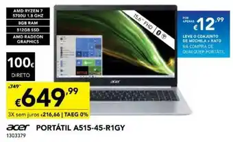 Radio Popular Acer Portátil A515-45-R1GY promoção