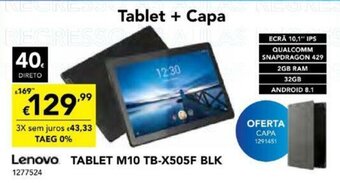 Radio Popular Lenovo Tablet M10 TB-X505F BLK promoção