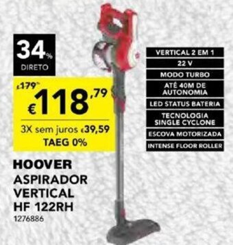 Hoover Aspirador Vertical HF 122RH