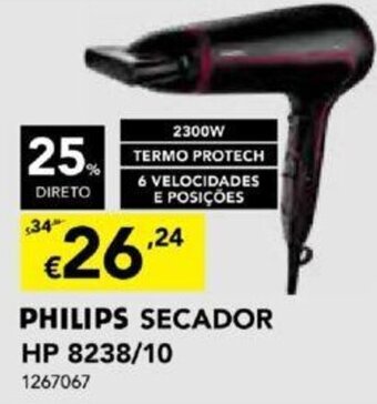 Radio Popular Philips Secador HP 8238/10 promoção