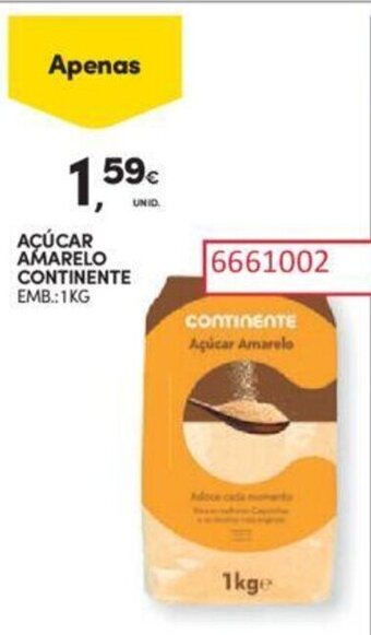 Continente AÇÚCAR AMARELO CONTINENTE EMB.: 1KG promoção