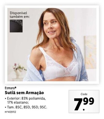Lidl Esmara Sutiã sem Armação promoção