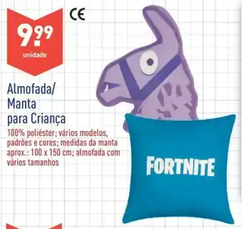 ALDI Almofada/ Manta para Criança 100x150cm promoção