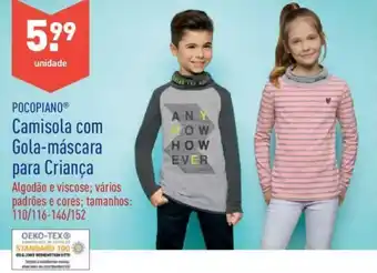 ALDI Pocopiano Camisola com Gola-Máscara para Criança 110/116-146/152 promoção