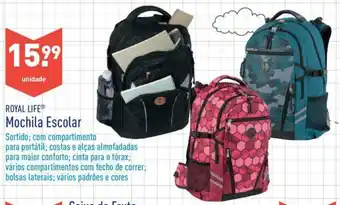 ALDI Royal Life Mochila Escolar promoção