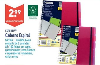 ALDI Expertiz Caderno Espiral promoção