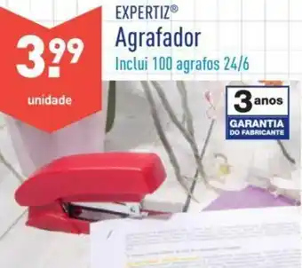 ALDI Expertiz Agrafador Inclui 100 Agrafos 24/6 promoção