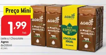 Minipreço Leite C/ Chocolate Argos 8 x 200ml promoção