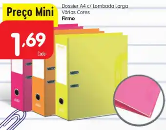 Dossier A4 C/ Lombada Larga Várias Cores Firmo