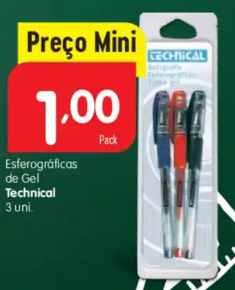 Minipreço Esferográfica de Gel Technical 3 Uni promoção