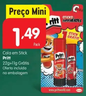 Minipreço Cola em Stick Pritt promoção