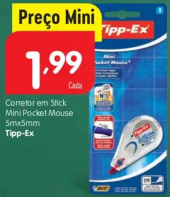 Corrector em Stick Mini Pocket Mouse 5mx5mm Tipp-Ex