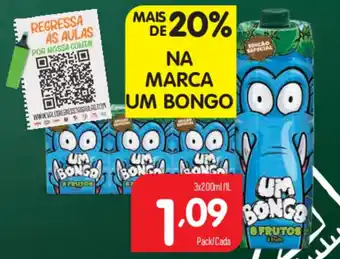 Um Bongo 8 Frutos 3x200ml/1L