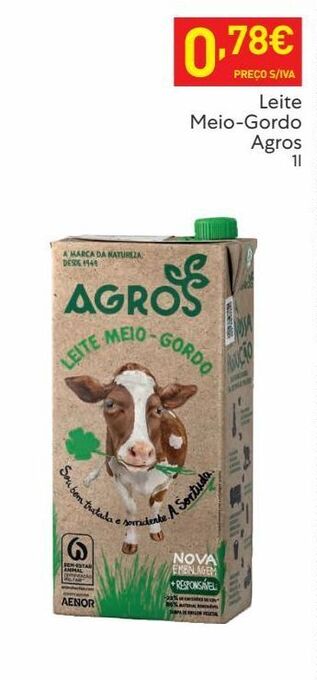 Recheio Leite agros promoção