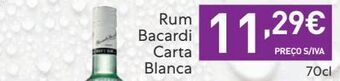 Recheio Rum bacardi promoção