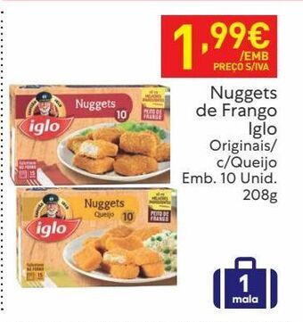 Recheio Nuggets de frango iglo promoção
