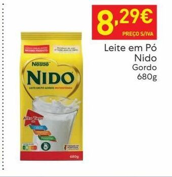 Recheio Leite em pó nestlé promoção