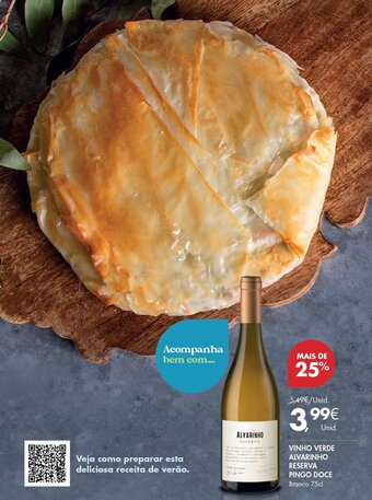 Pingo Doce VINHO VERDE ALVARINHO RESERVA PINGO DOCE Branco 75cl promoção