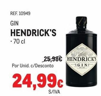 Makro Gin hendrick's promoção