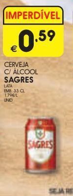 Meu Super Lata de cerveja sagres promoção