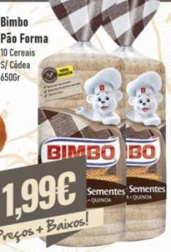 Belita Pão sem casca bimbo promoção