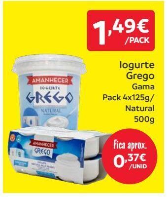 Amanhecer Iogurte grego amanhecer promoção