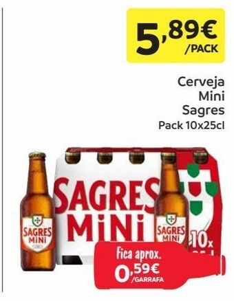 Amanhecer Cerveja sagres mini promoção
