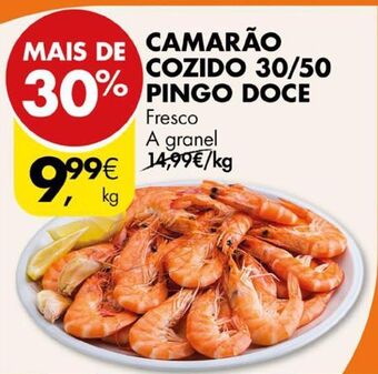 Pingo Doce Camarão cozido pingo doce promoção